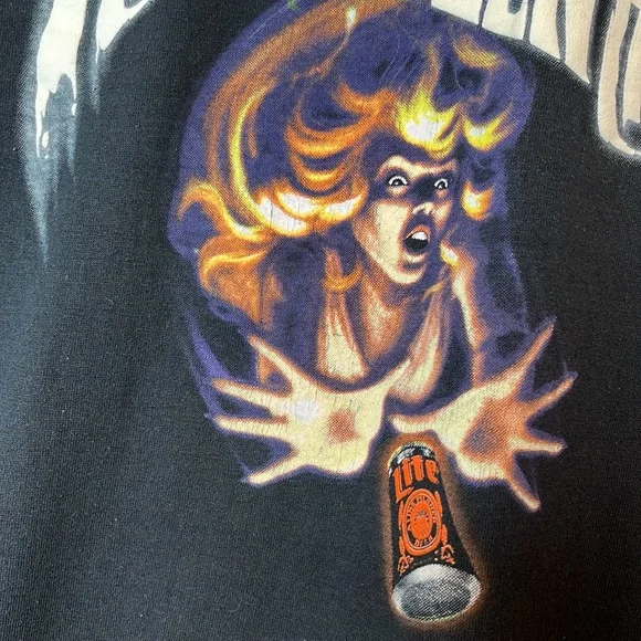 Rare Vintage Miller Lite Single Stitch Halloween Haunt XL - Picture 3 of 9